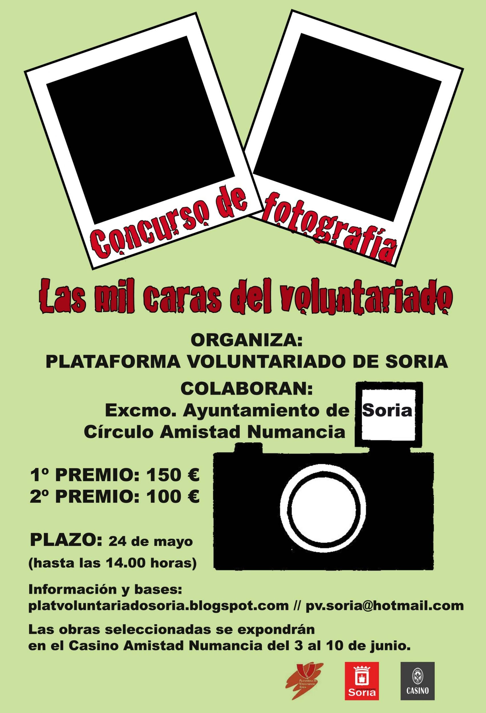 La Plataforma de Voluntariado de Soria ha organizado el concurso de fotografía mejorar el conocimiento y la sensibilización de la sociedad sobre la labor de los voluntarios en las asociaciones. 